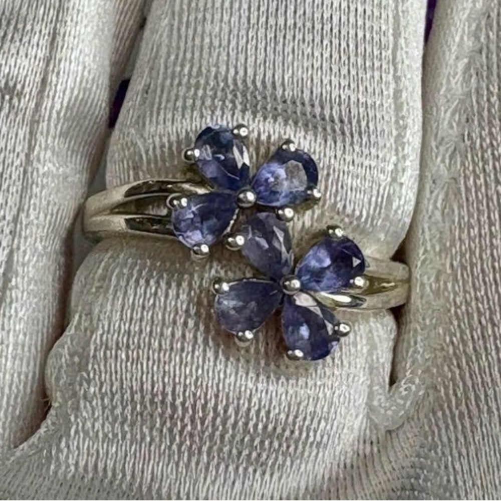 The Bisanar Co | Tanzanite Floral Ring | Size 7 | Limited Edition